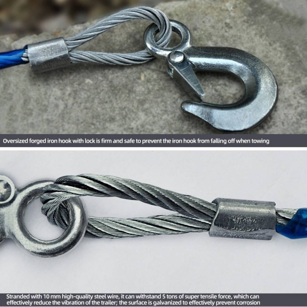 Steel Tow Rope | Car Towing Cable | Metal Tow Rope: image 2